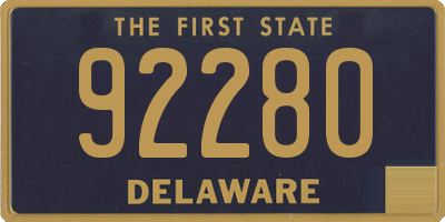 DE license plate 92280