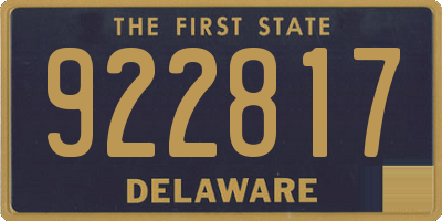 DE license plate 922817