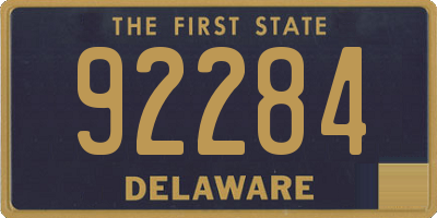 DE license plate 92284