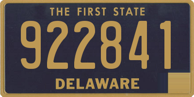 DE license plate 922841