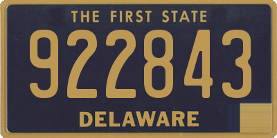 DE license plate 922843