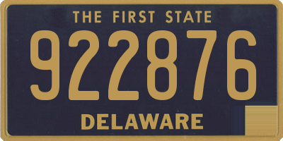 DE license plate 922876