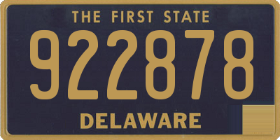 DE license plate 922878