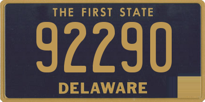 DE license plate 92290