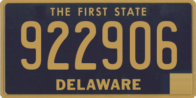 DE license plate 922906