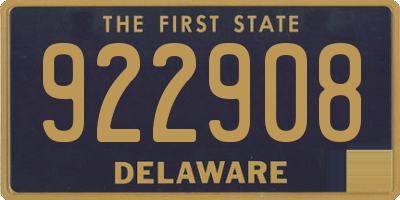 DE license plate 922908