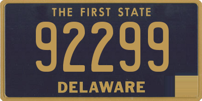 DE license plate 92299