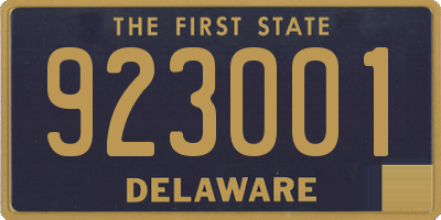 DE license plate 923001
