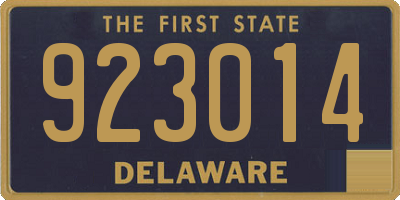 DE license plate 923014