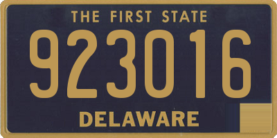 DE license plate 923016
