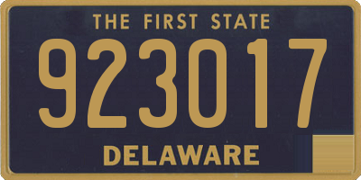 DE license plate 923017