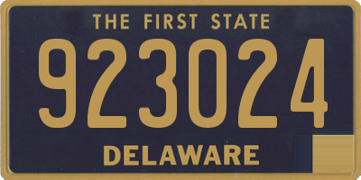 DE license plate 923024