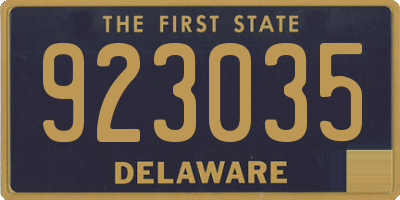 DE license plate 923035