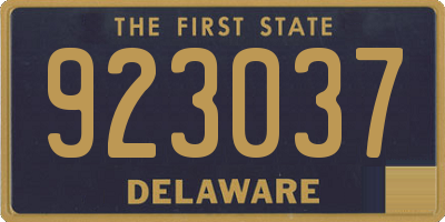 DE license plate 923037
