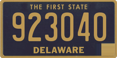 DE license plate 923040