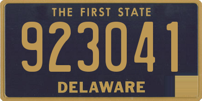 DE license plate 923041