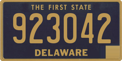DE license plate 923042