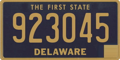 DE license plate 923045