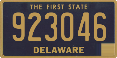 DE license plate 923046