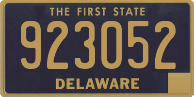 DE license plate 923052