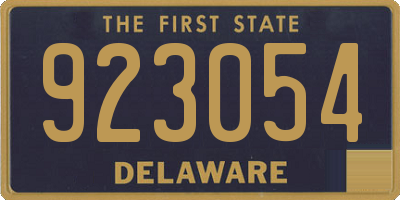 DE license plate 923054