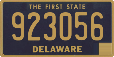 DE license plate 923056