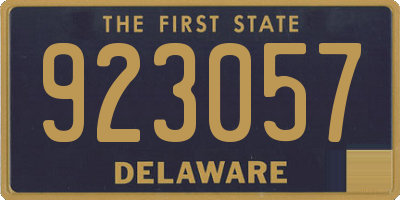 DE license plate 923057