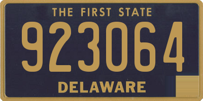 DE license plate 923064