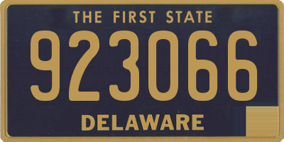 DE license plate 923066