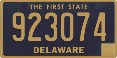 DE license plate 923074