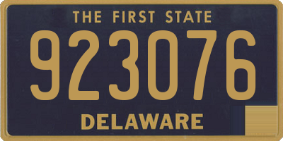 DE license plate 923076