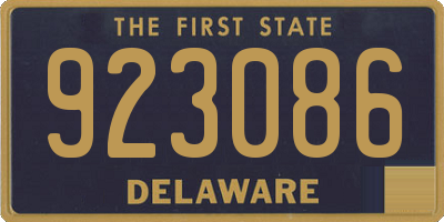 DE license plate 923086