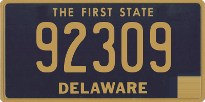 DE license plate 92309