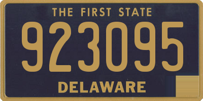 DE license plate 923095