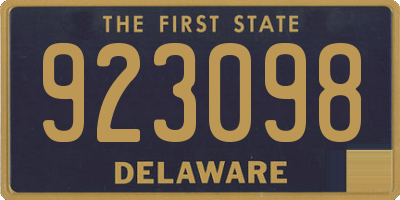 DE license plate 923098