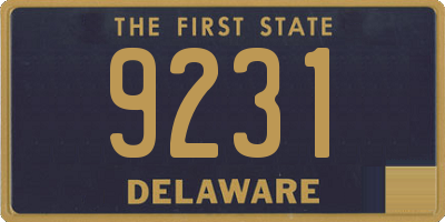 DE license plate 9231