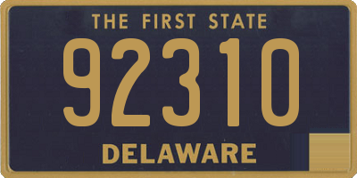 DE license plate 92310