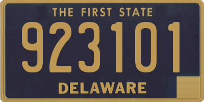 DE license plate 923101