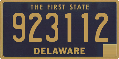 DE license plate 923112