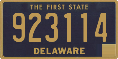 DE license plate 923114