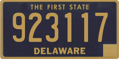 DE license plate 923117