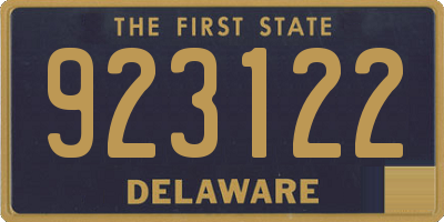 DE license plate 923122