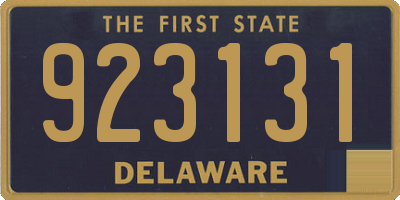DE license plate 923131
