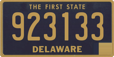 DE license plate 923133