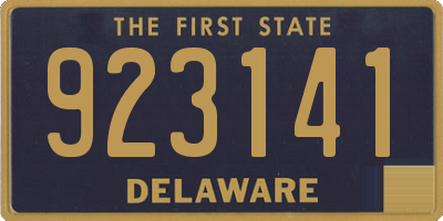 DE license plate 923141
