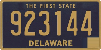 DE license plate 923144