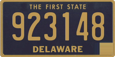 DE license plate 923148