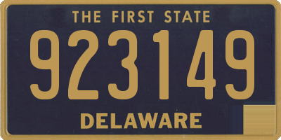 DE license plate 923149