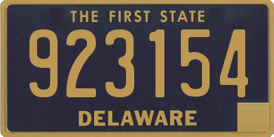 DE license plate 923154