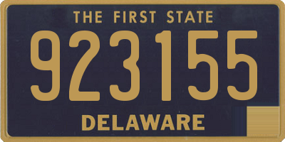 DE license plate 923155